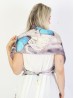 Butterfly Print 100% Silk Scarf